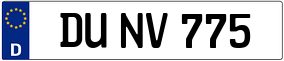 Truck License Plate